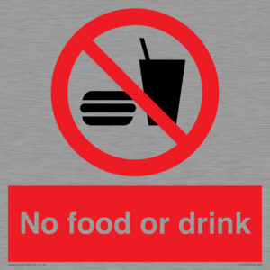 No food or drink
